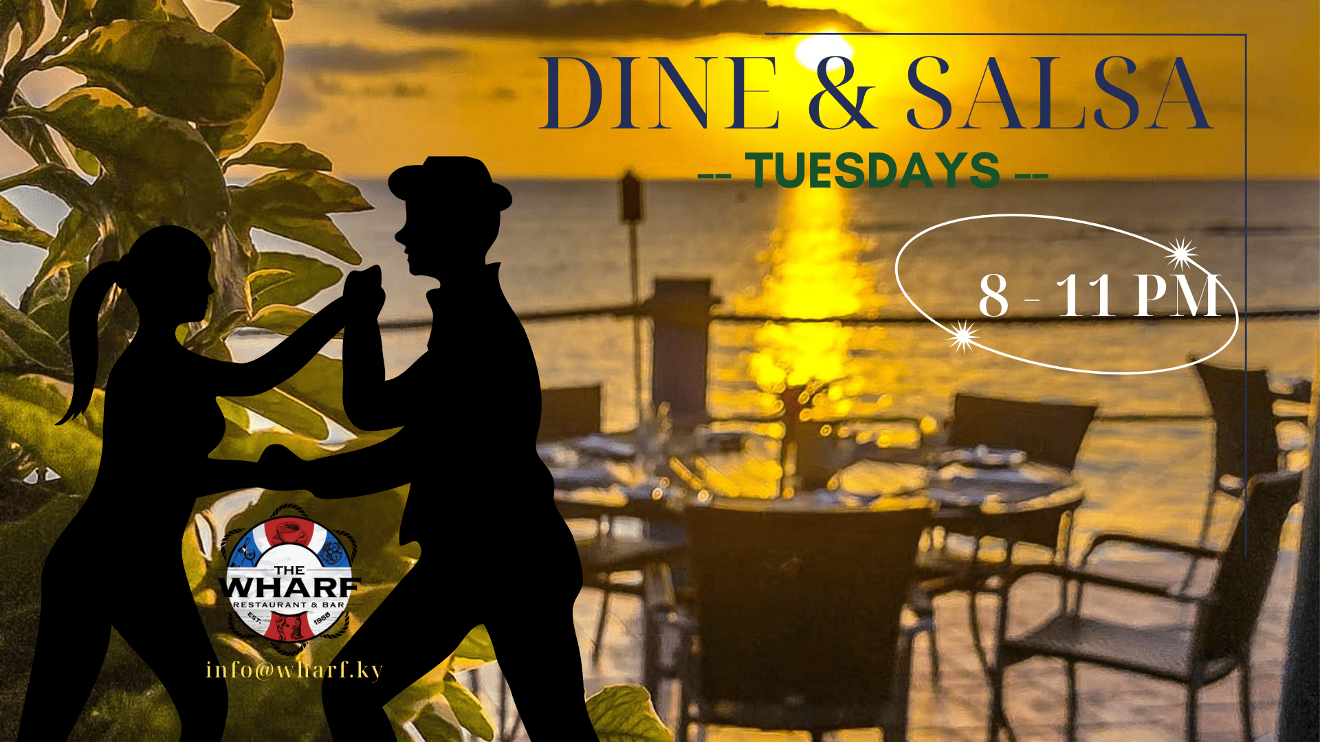 Dine & Salsa 8 – 11 PM Every Tuesday