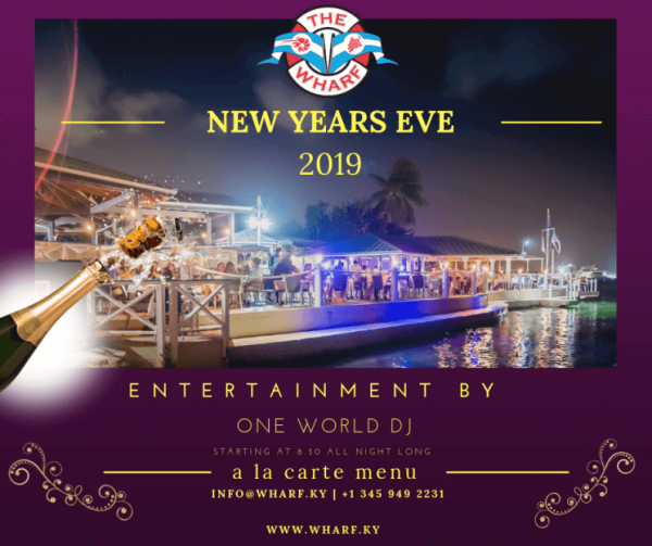 Spend New Year's Eve at The Wharf restaurant and say 'Welcome 2019'