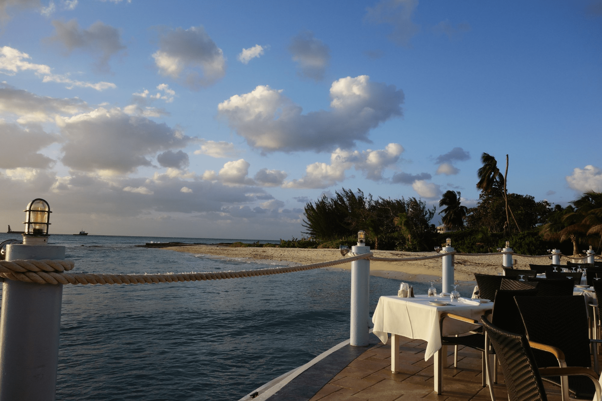 Waterfront Dining at the Wharf Restaurant, Cayman Islands